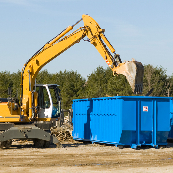 are there any restrictions on where a residential dumpster can be placed in McLean Virginia